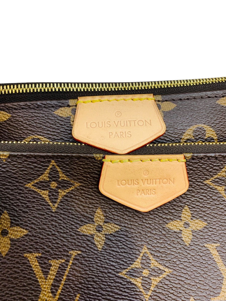 Louis Vuitton Multi Pochette Accessoires Shoulder Bag Canvas Brown USA