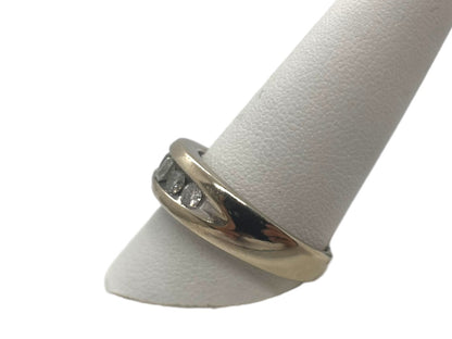 10K White Gold 5 Diamond Row Ring - Size 11 - 0.95TCW - 5.1g