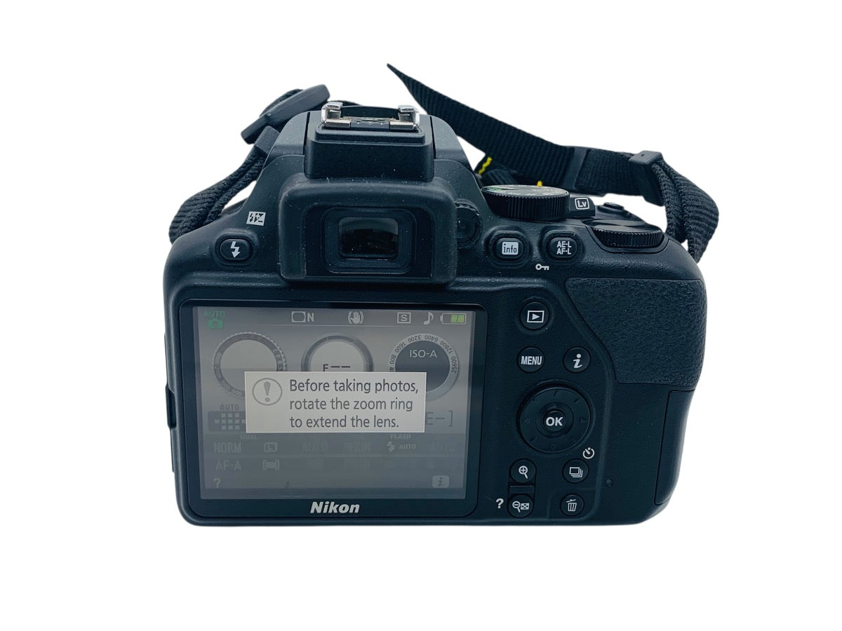 Nikon D3500 DSLR Camera w/ Nikon AF-P Nikkor 18-55mm Lens - Black