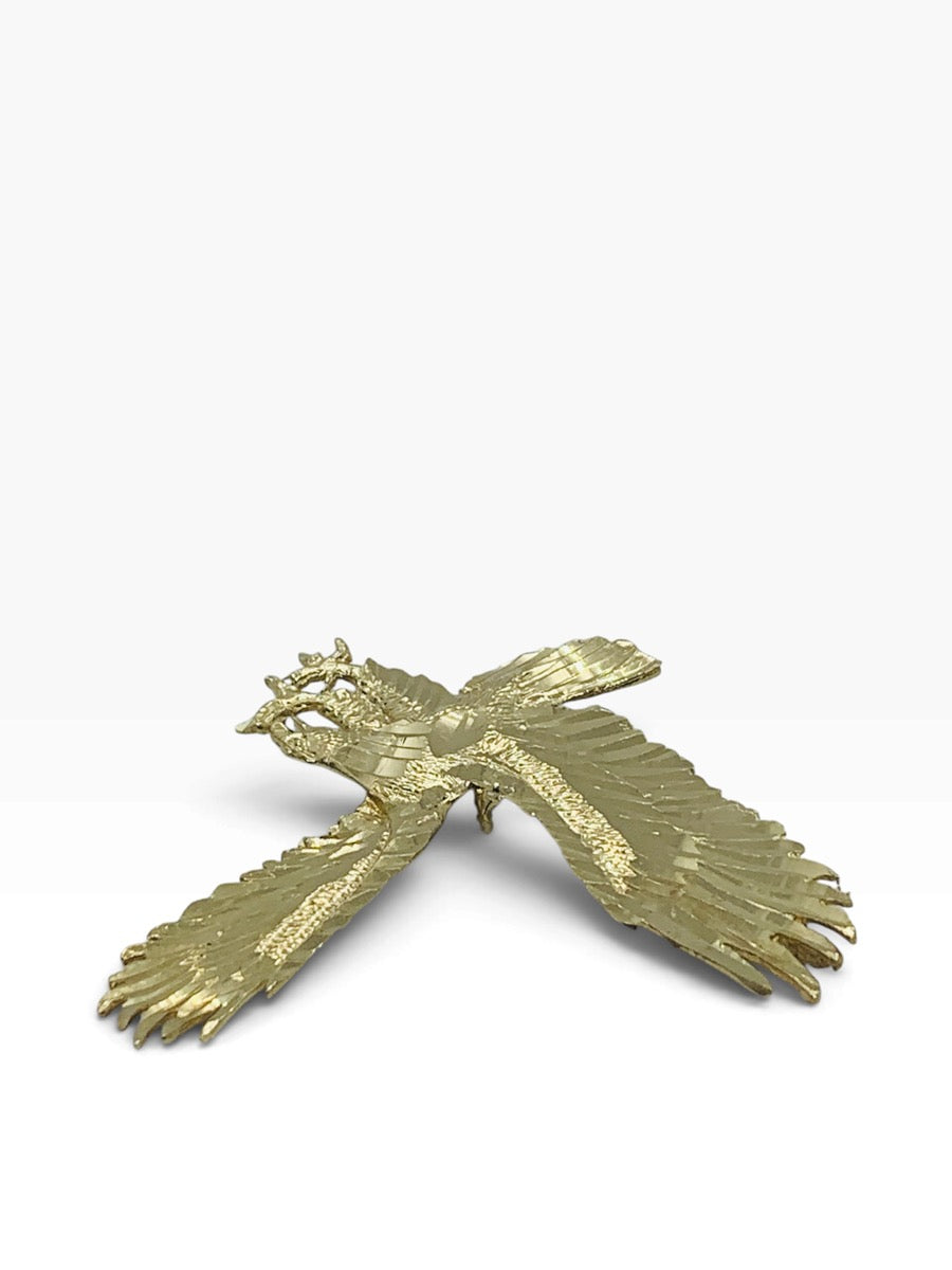 14K Yellow Gold Eagle Style Pendant 4.9 Grams | Size 1.5" X 1.5"