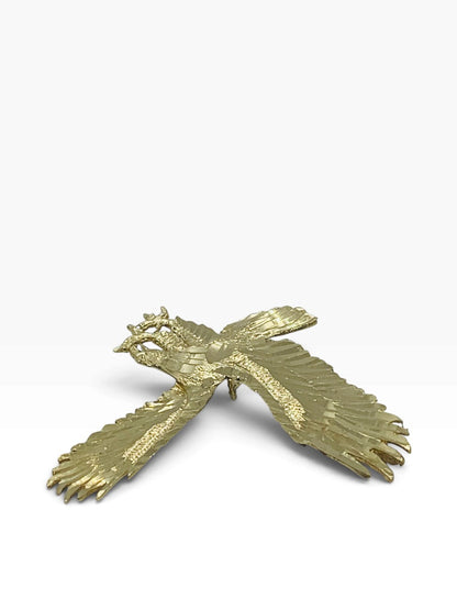 14K Yellow Gold Eagle Style Pendant 4.9 Grams | Size 1.5" X 1.5"