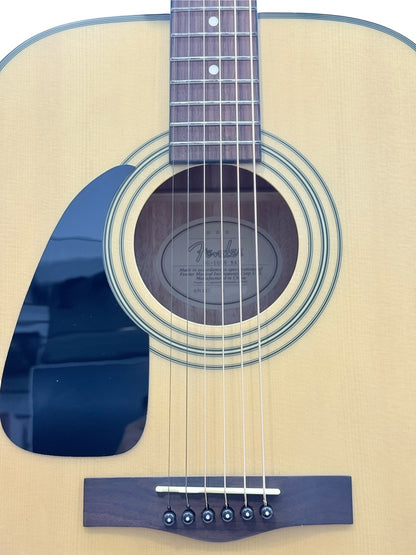 Fender DG-10LH NAT Left-Handed Acoustic Guitar w/ Hard Case
