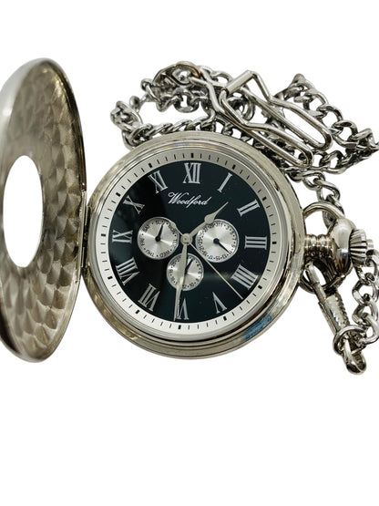 Woodford Half Hunter Pocket Watch, 17 Jewel Face