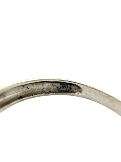 14K White Gold Double Row Natural Diamond Band | Size 6.5 | 2.7g | 0.13CTW