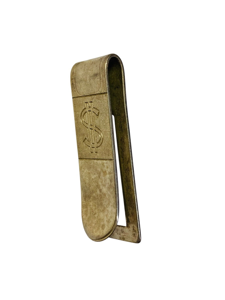Sterling Silver Italian .925 Money Sign "$" Money Bill Clip