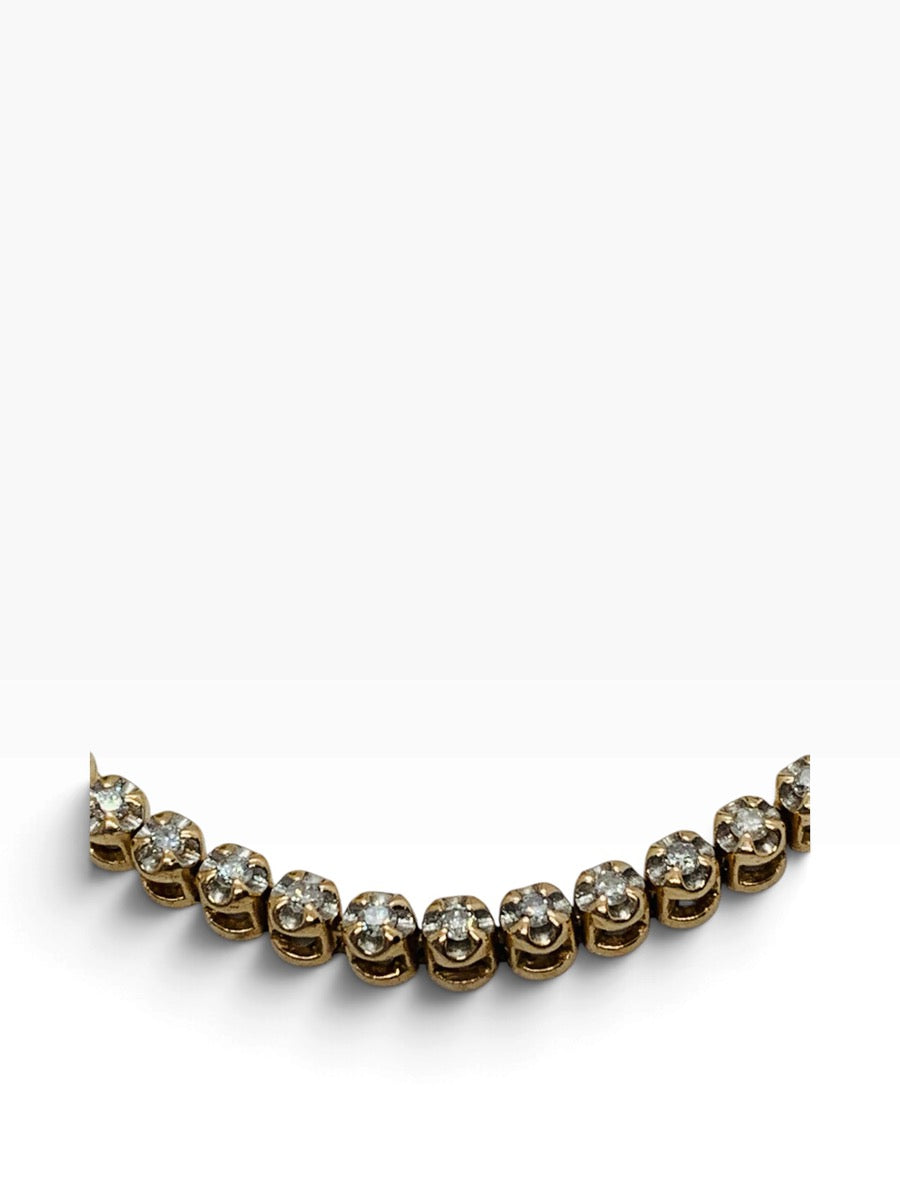 10K Rose-Gold Lady's Tennis Diamond Bracelet | .60 TCW | Size 7.5" | 7.5 Grams