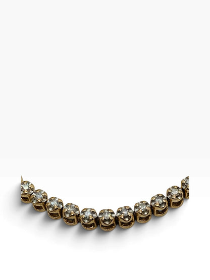 10K Rose-Gold Lady's Tennis Diamond Bracelet | .60 TCW | Size 7.5" | 7.5 Grams