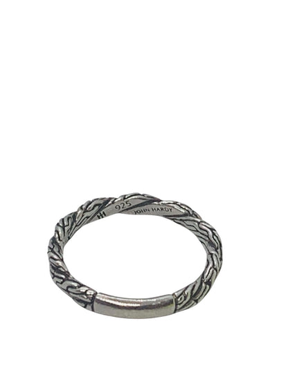 John Hardy Sterling Silver Classic Chain Twisted Ring Size 7| 2.2 Gr