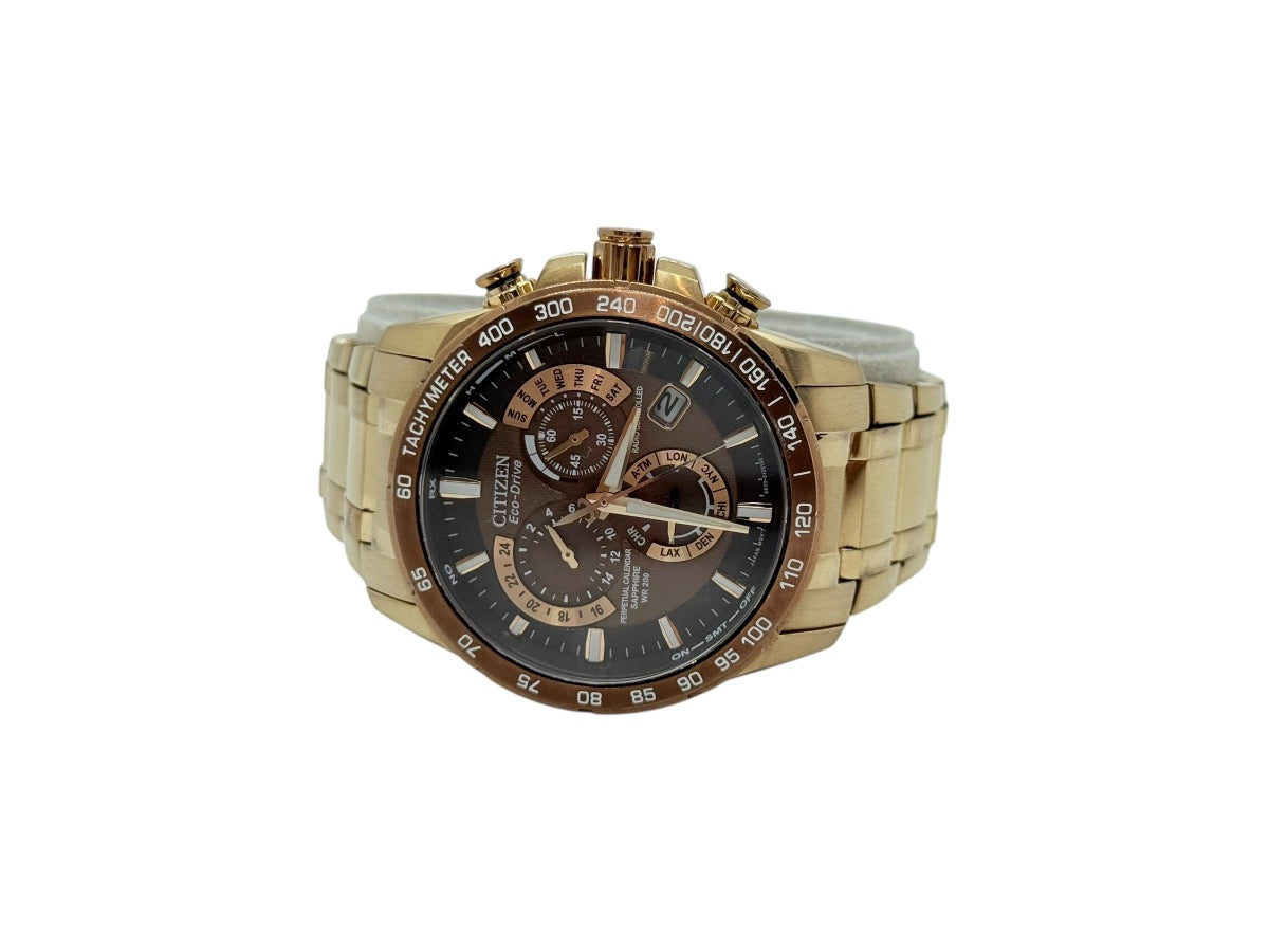 Citizen Eco Drive E650-S086728 Chronograph Watch Rose Gold