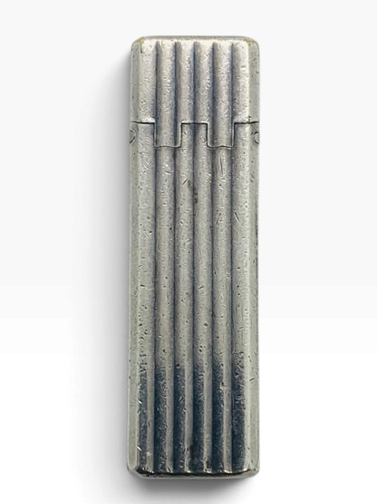 Vintage ST Dupont Ligne 1 Mid-Century Luxury Short Silver Plated Pocket Lighter  Made in France