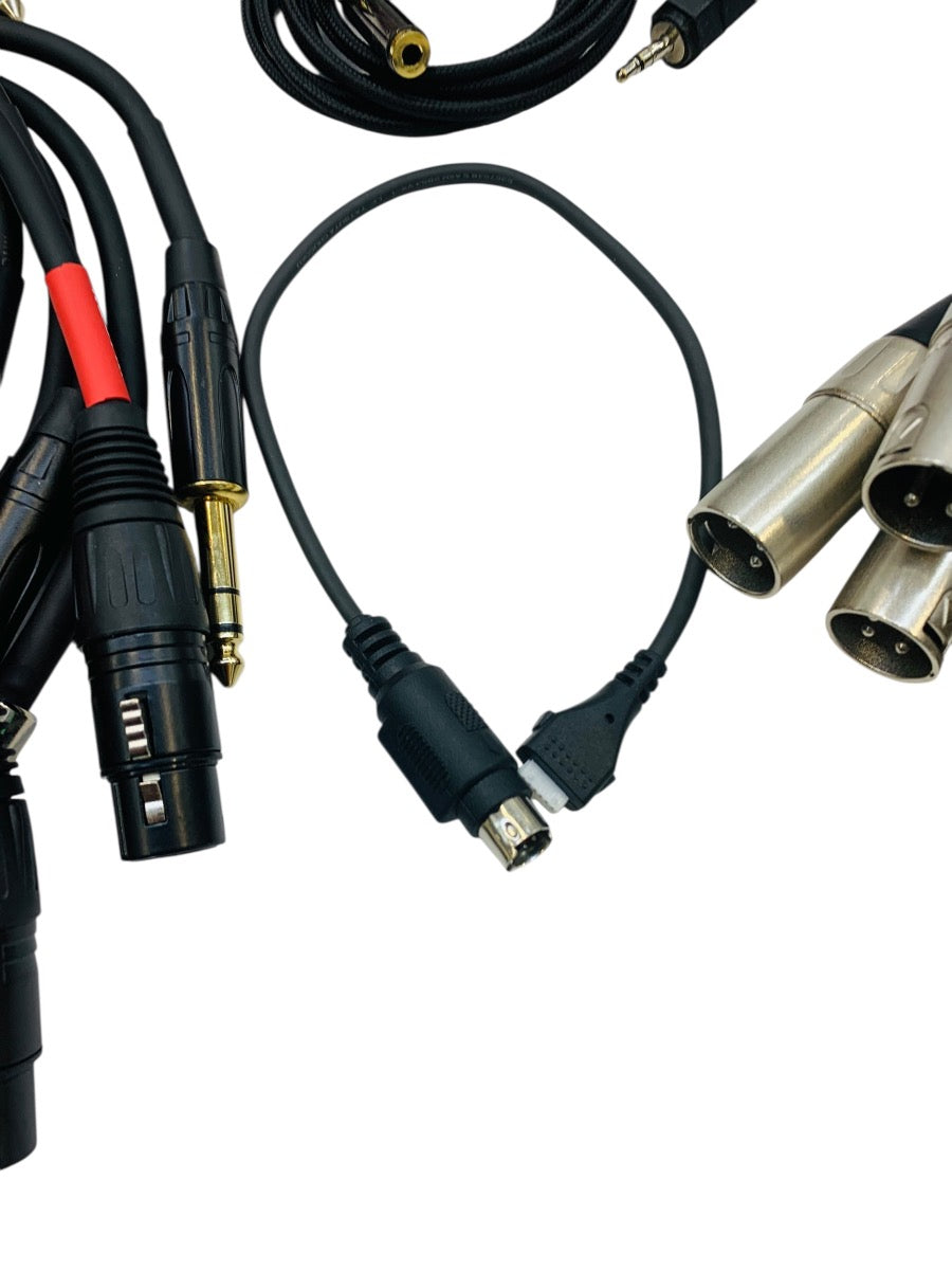 Assorted DJ Mixing/Mic Cables: XLR Male to 1/4" Cables + XLR Cables