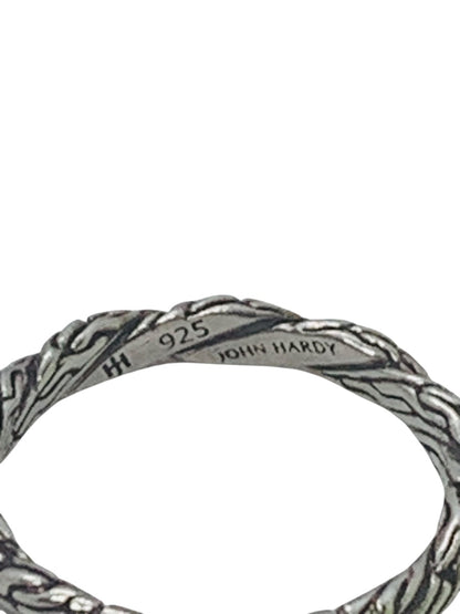 John Hardy Sterling Silver Classic Chain Twisted Ring Size 7| 2.2 Gr