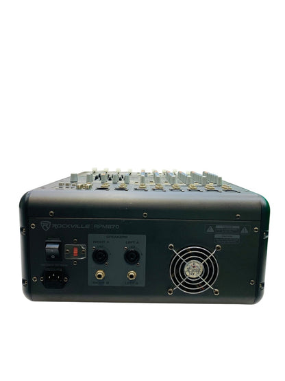 Rockville RPM870 8-Channel 6000w Powered Mixer, USB, Effects (Read)