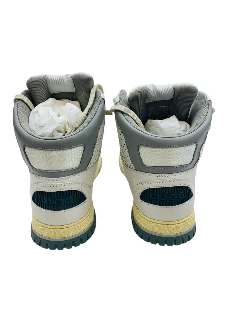 Gucci 765437 Interlocking G High-Cut Distressed Effect 401/2=7 U.S Men