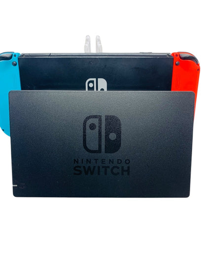 Nintendo Switch HAC-001 Blue/Red Joycons w/ Dock (No Cables)