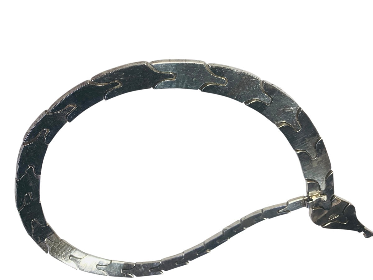 Mexican Sterling Silver .925 Snake Bracelet Mexico PF-79 90.6 Grams