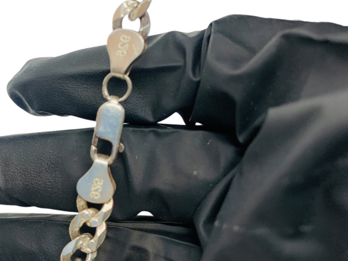 .925 Sterling Silver Curb Chain 22in 6.1mm 41.3g