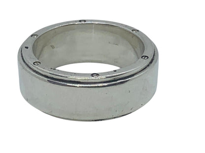 Tiffany & Co Metropolis Sterling Silver Wide 9mm Ring Size 10 17.7 Gr