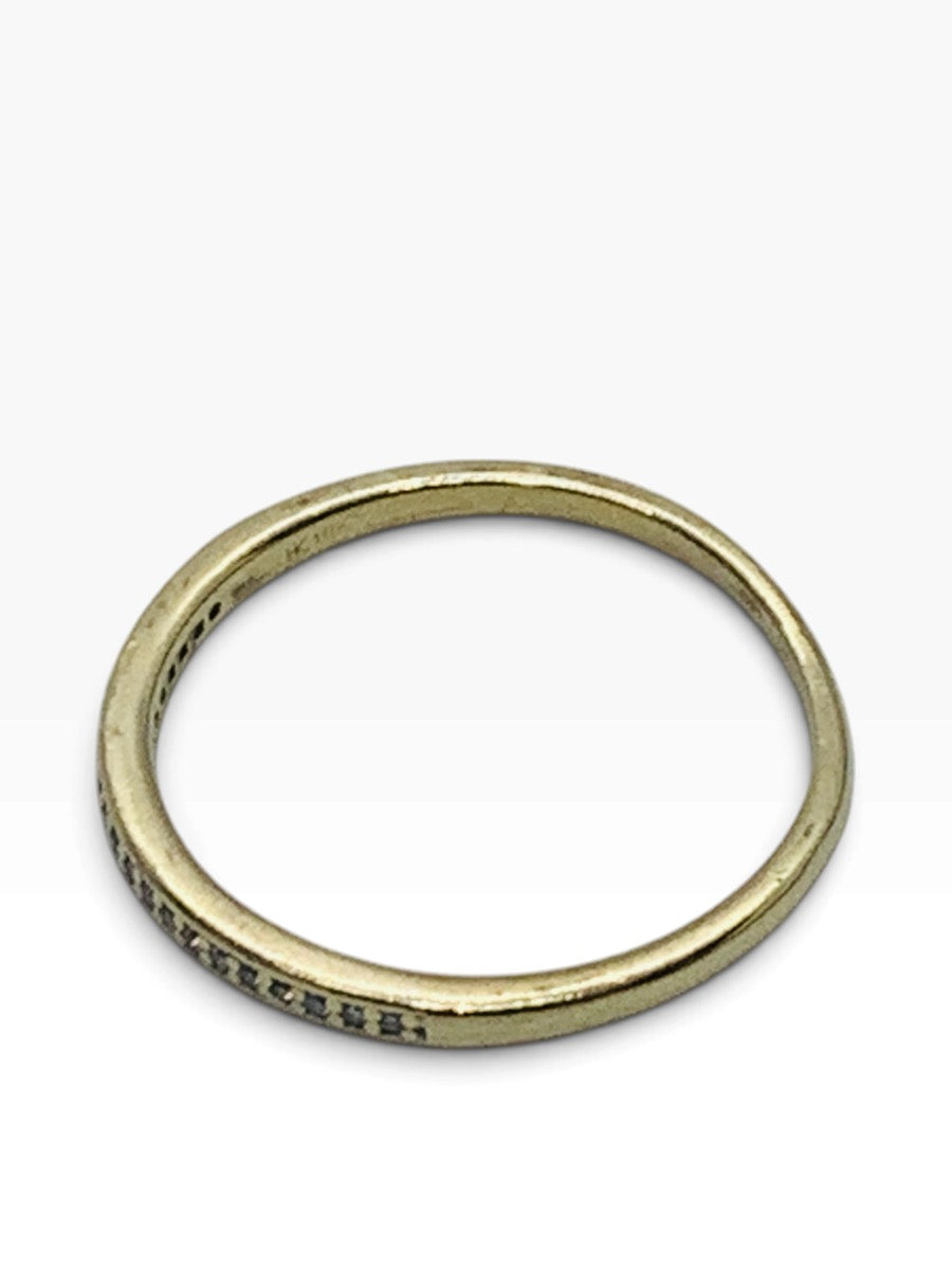 10K Yellow Gold Lady's Diamond Wedding Band 1.1 Grams| Size 7 | .021 TCW