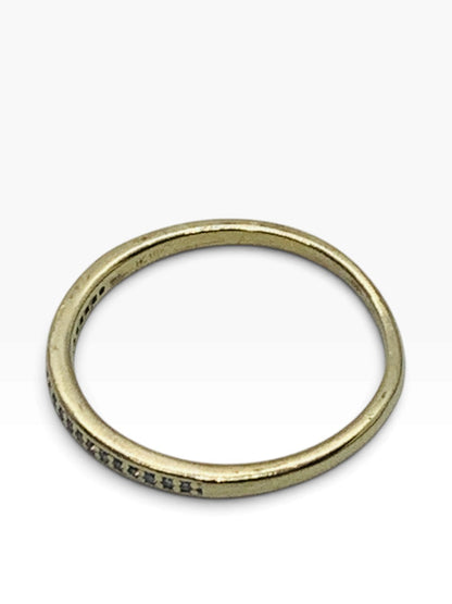 10K Yellow Gold Lady's Diamond Wedding Band 1.1 Grams| Size 7 | .021 TCW