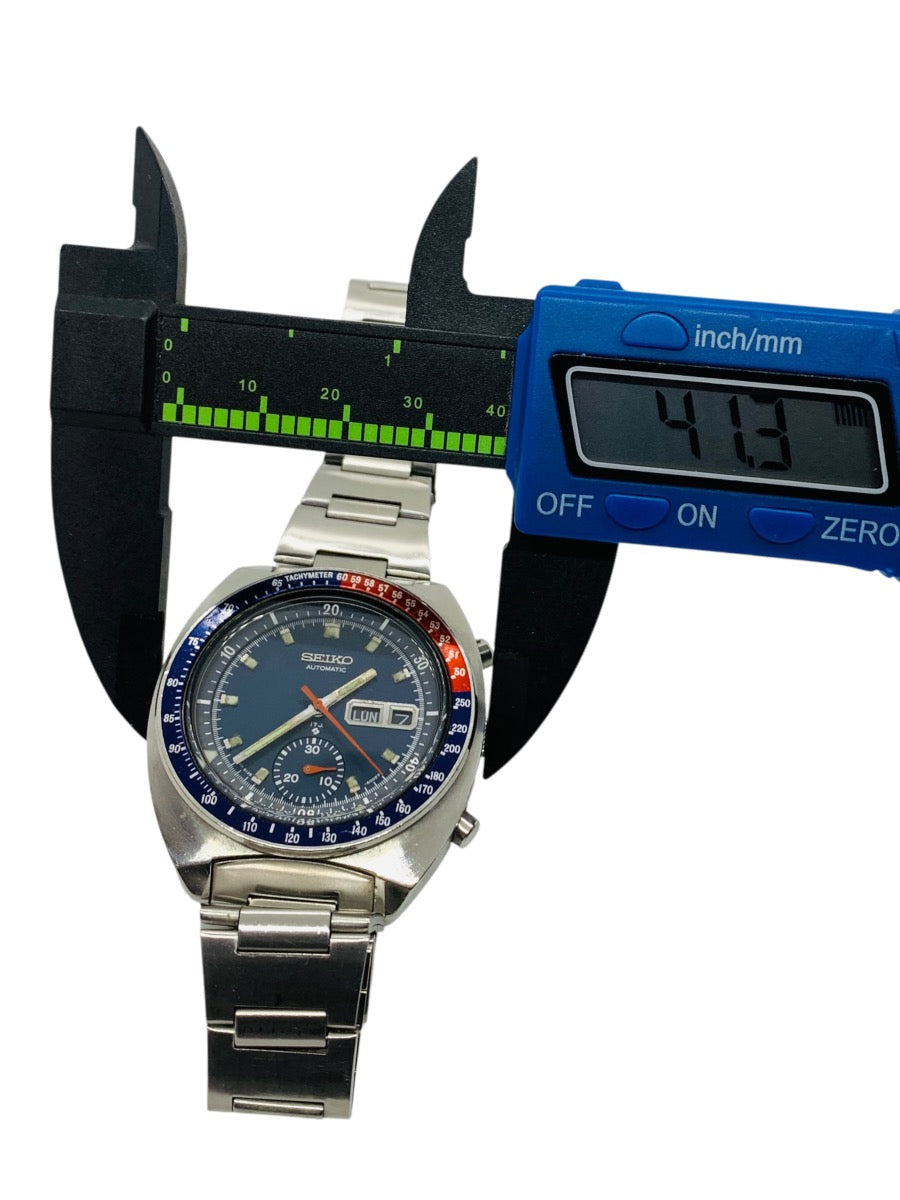 Seiko Sports 6139-6005 Automatic Chronograph Pepsi Bezel Men's Watch