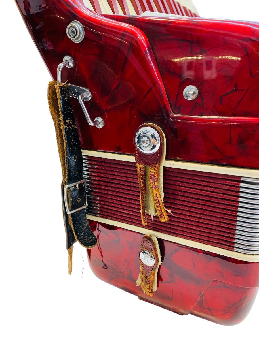 Scandalli 2 Reed Student Accordion L804/146 - Red (PLEASE READ)