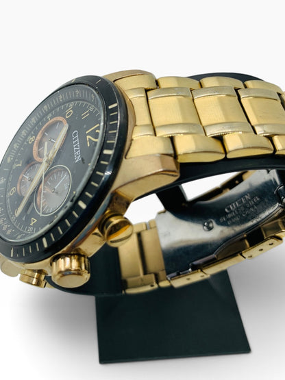 Citizen B620-S109469 Mechanical Automatic Watch 43.6mm Black Dial Gold