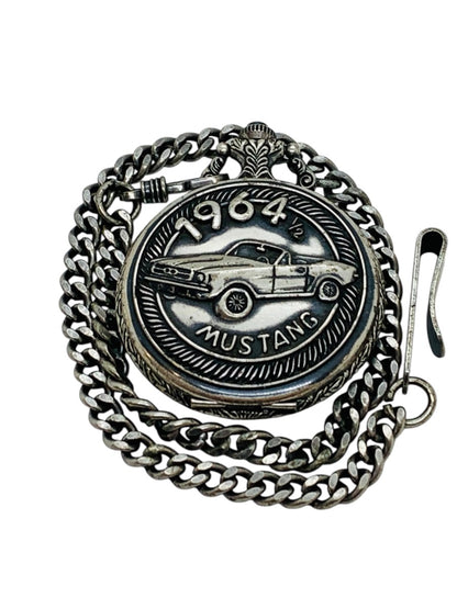 Relic 1964 1/2 Ford Mustang Pocket Watch Quartz (Made by Fossil)