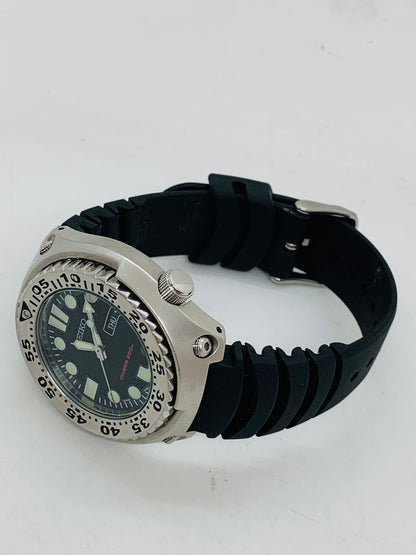 Seiko 7N36-0AF0 Quartz Watch 48mm Black Lug 23mm 7in Max Extra SS Band