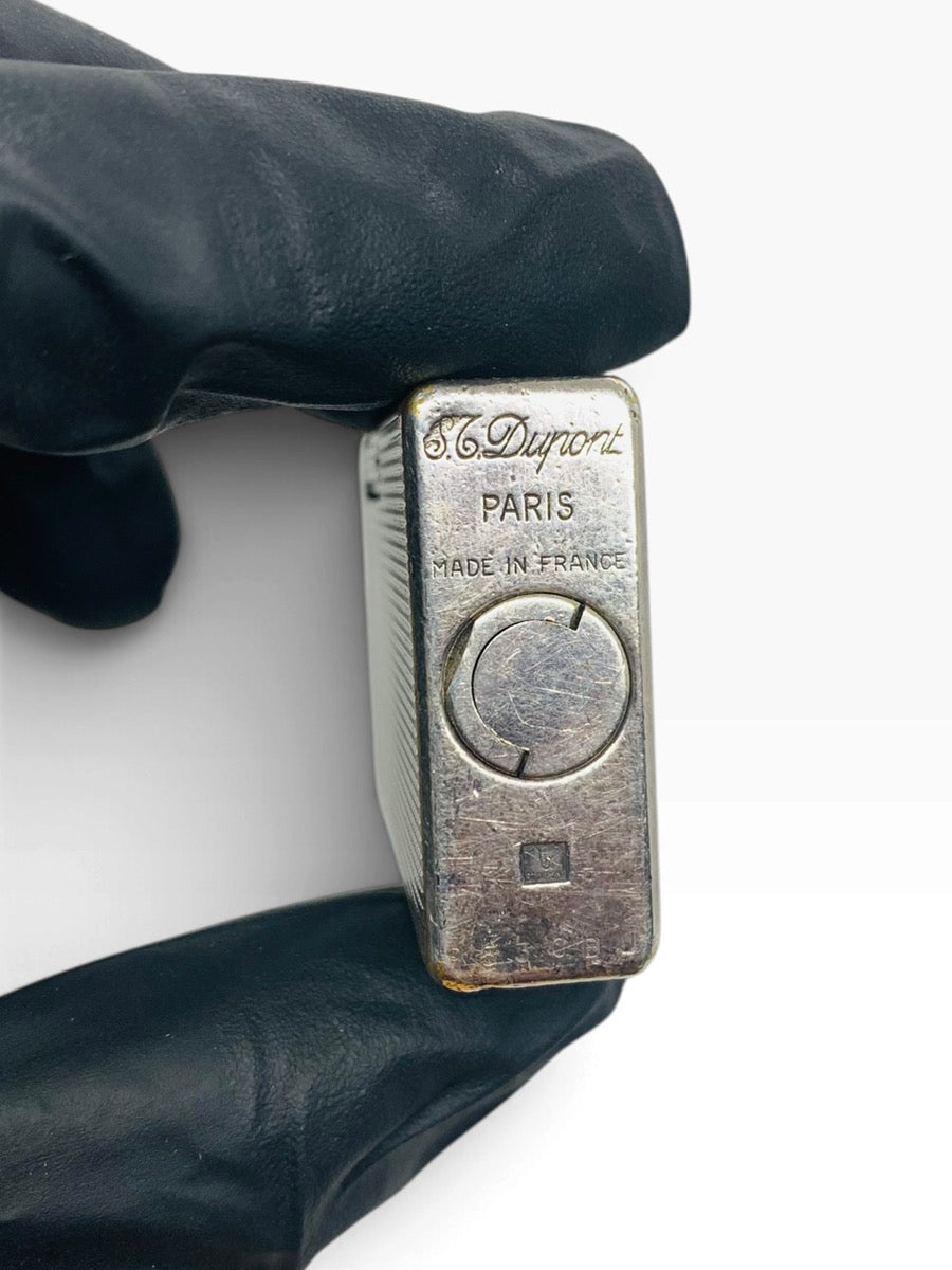 Vintage ST Dupont Ligne 1 Silver Luxury Box Pocket Lighter