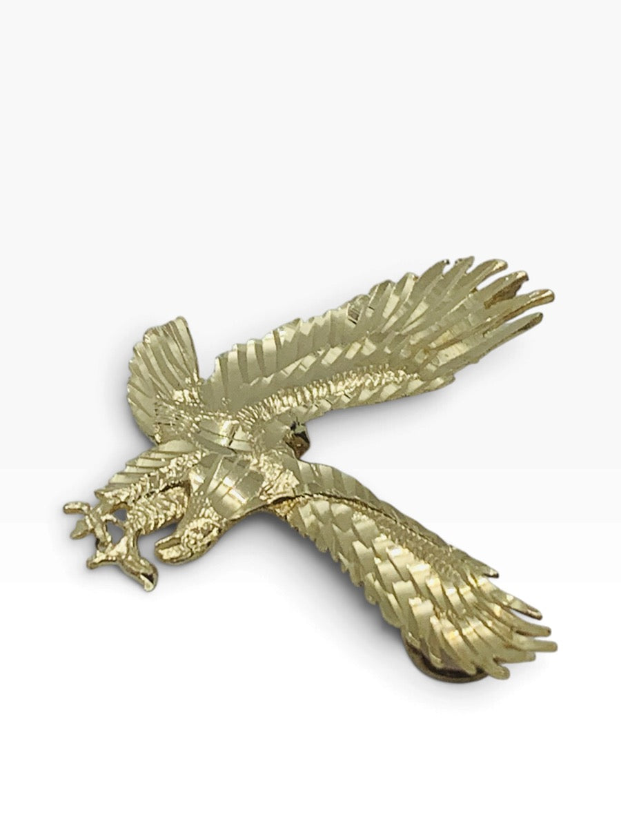 14K Yellow Gold Eagle Style Pendant 4.9 Grams | Size 1.5" X 1.5"