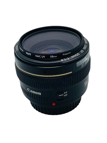 Canon Lens EF 50mm 1:1.4 Ultrasonic With Lens Caps & Hoya 58mm Filter