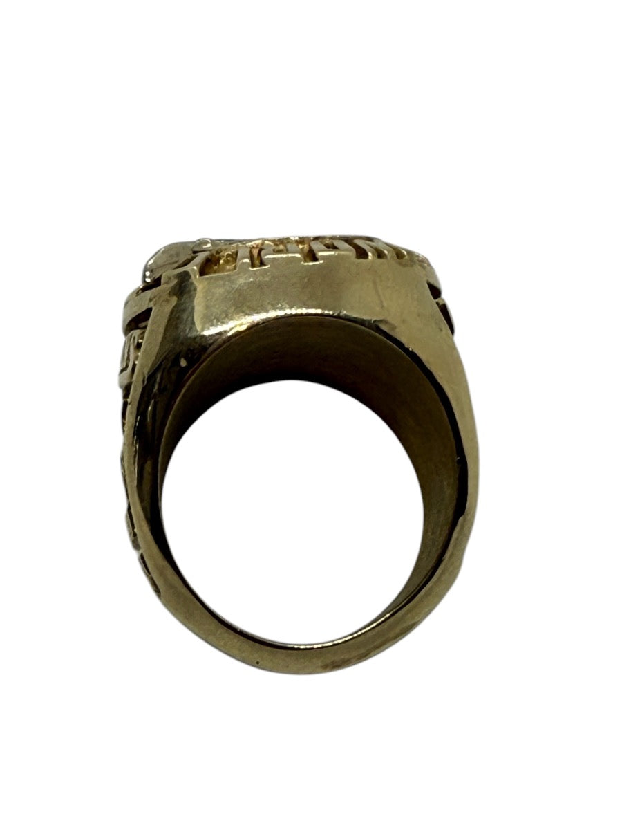 1997 10K Yellow Gold Florida Marlins World Series Champions Staff Ring -Torres