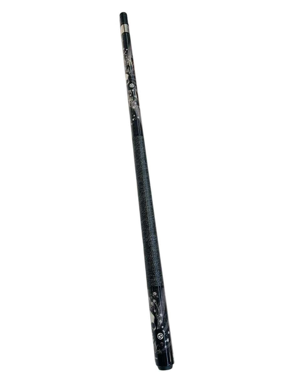 Action 2 Piece Billiard Pool Cue Sticks Combo Set with Fancy Black Carrier Case