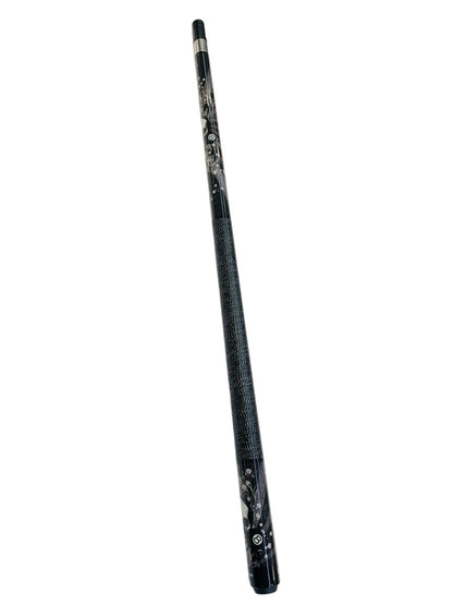 Action 2 Piece Billiard Pool Cue Sticks Combo Set with Fancy Black Carrier Case