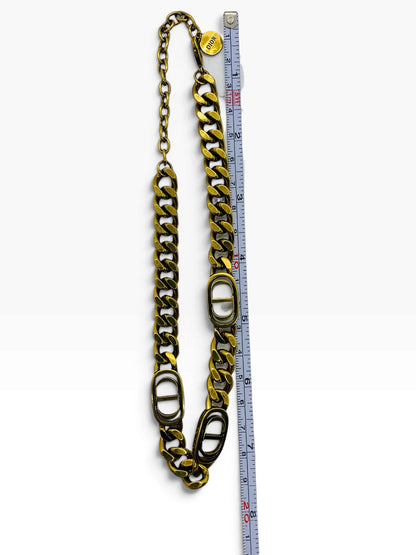 Chrisitan Dior 30 Montaigne Choker Yellow Necklace | Size 18 | 61.6g
