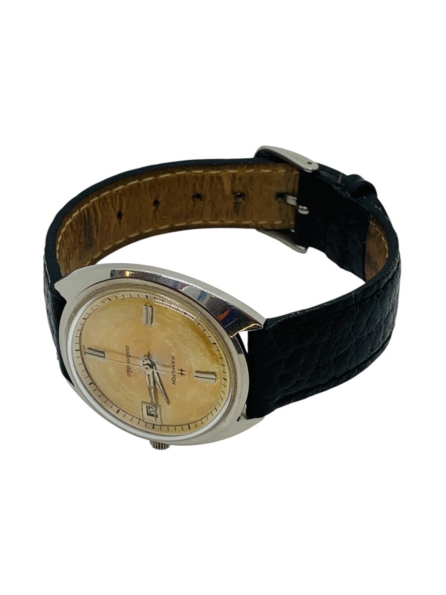 Vintage Hamilton Dateline Automatic Watch 38mm Champaigne Face 17mm Lug 6.5in