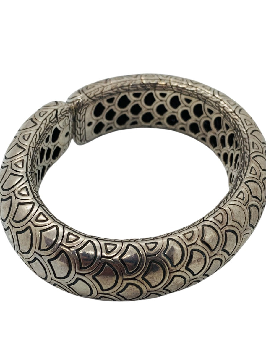John Hardy Naga Collection Sterling Silver Flexible Cuff Bracelet 7"