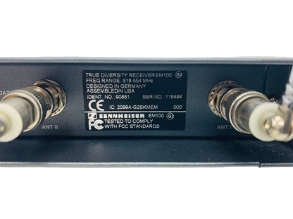 Sennheiser True Diversity Microphone Receiver EW100 G2 518-554 MHz