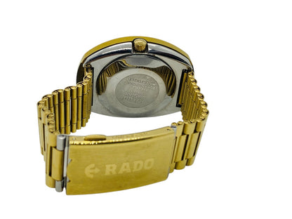 Rado Diastar Gold-Tone 648.0413.3 Automatic Men's Watch Black Dial