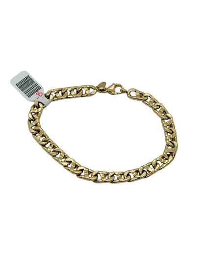 14K Curb Yellow Gold Bracelet | Size 8.5 | 9.7g