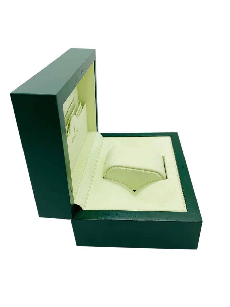 Authentic Rolex Swiss Green Watch Box W/ Pillow Case and Outer Box