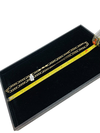 14K Yellow Gold Figaro Chain | Size 26 | 31g