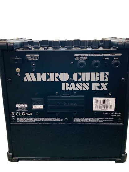 Roland Micro Cube Bass RX Electric Bass Amp Amplifier w/ Power Cable