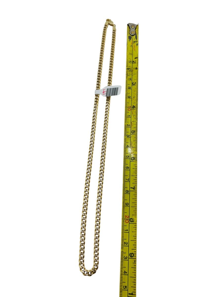 14K 2T Gold Curb Chain | Size 19 | 13.8g