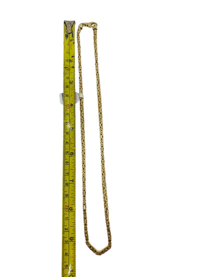 14K Yellow Gold Byzantine Chain | Size 19 in | 38.4g
