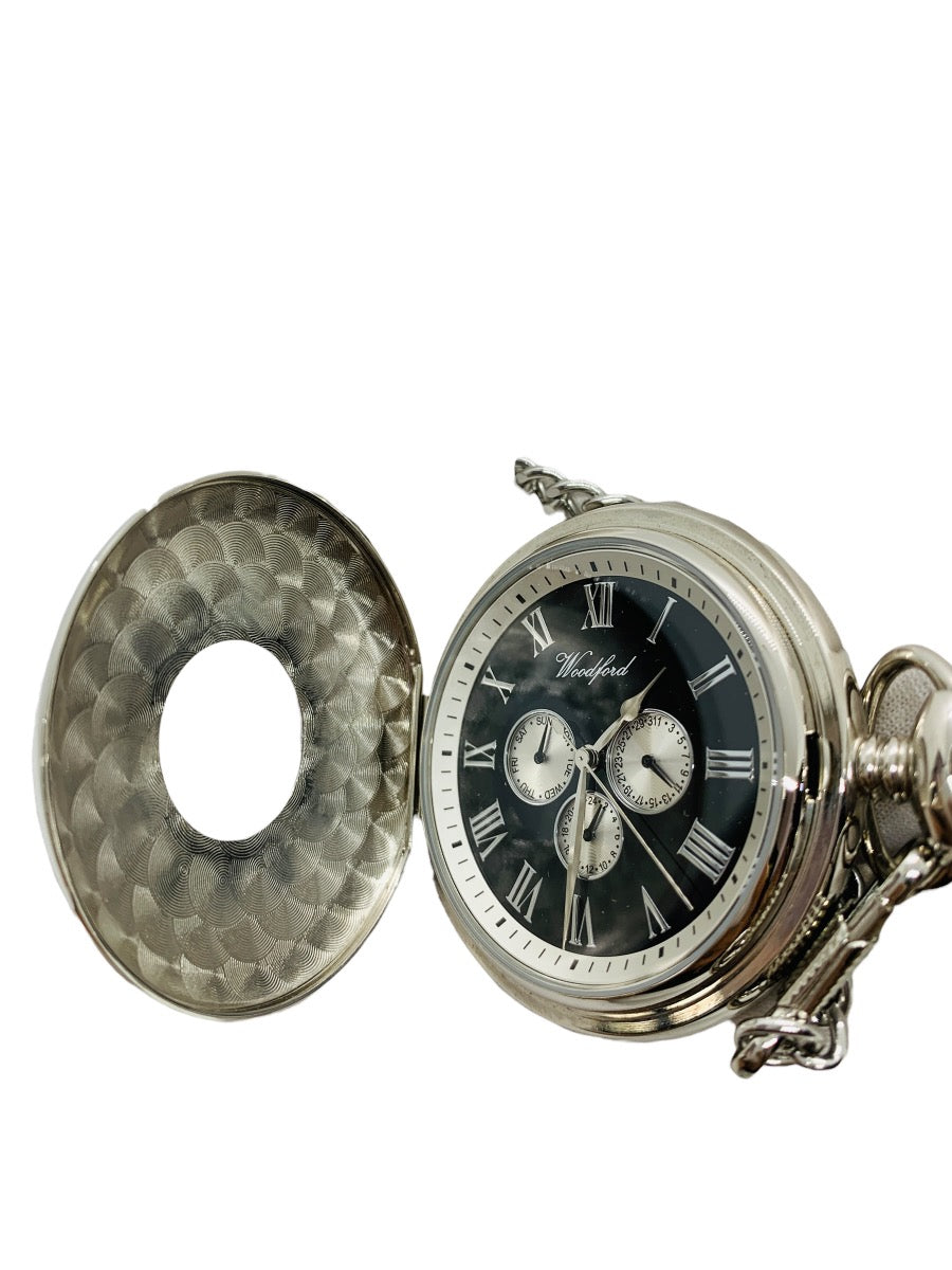 Woodford Half Hunter Pocket Watch, 17 Jewel Face