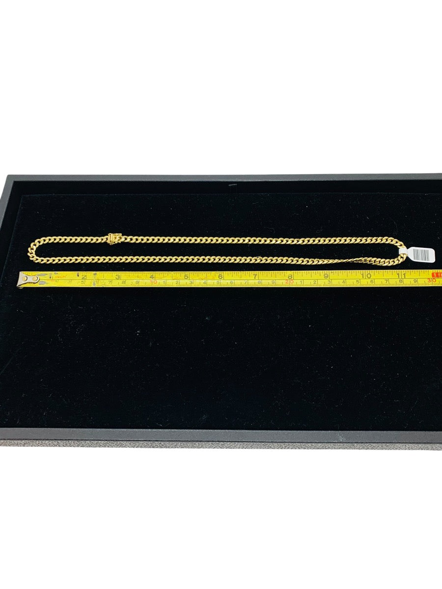 14K Yellow Gold Curb Chain | Size 23 | 19.3g