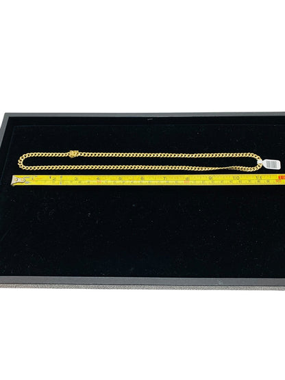 14K Yellow Gold Curb Chain | Size 23 | 19.3g