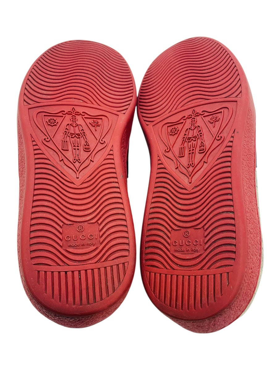 Gucci Ace Supreme GG Monogram Red Bottom Shoes Sneakers-Mens 8.5=9 US